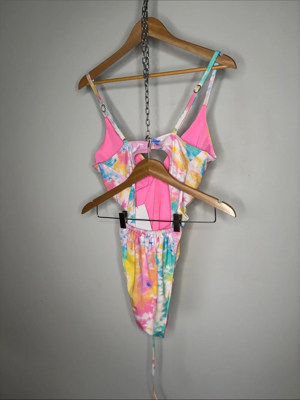 Camille Kostek Sydney Adjustable Monokini in Punk Sorbet